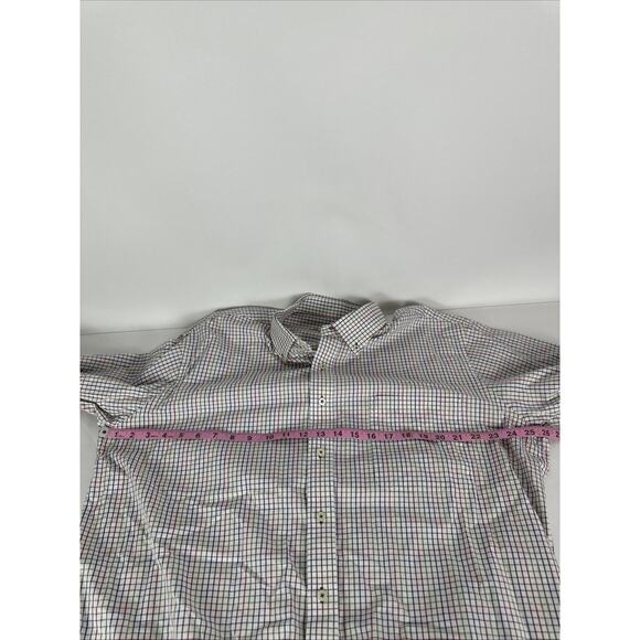 Alan Flusser Multicolor Plaid Long Sleeve Button Up 100% Cotton Size XL - Picture 6 of 10